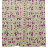 Aardbeien Frambozen Kunst & Ambacht Stijl Douchegordijn (Voorkant)