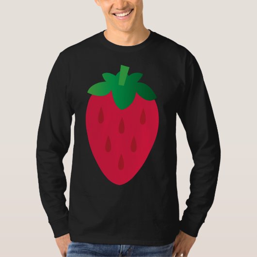 Aardbeien Fruit Art T-shirt (Voorkant)