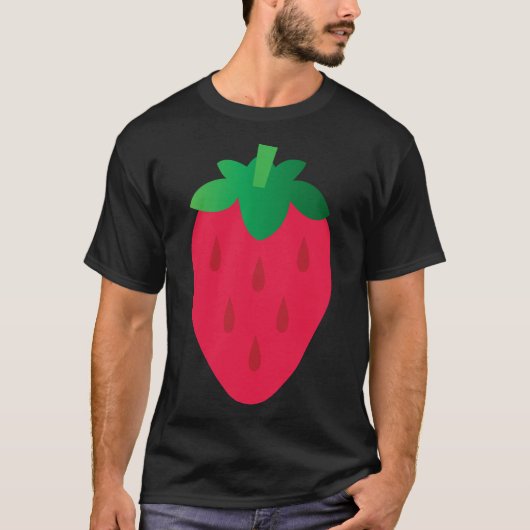 Aardbeien Fruit Art T-shirt (Voorkant)