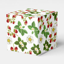 Aardbeien Fruit Bloemen Favor Box