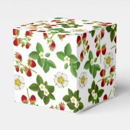 Aardbeien Fruit Bloemen Favor Box Bedankdoosjes