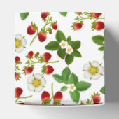 Aardbeien Fruit Bloemen Favor Box Bedankdoosjes (Bovenkant)