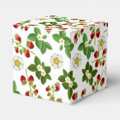 Aardbeien Fruit Bloemen Favor Box Bedankdoosjes (Achterkant)