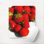 Aardbeien fruit voedsel muismat (Met muis)