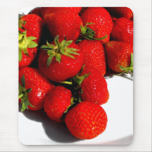 Aardbeien fruit voedsel muismat