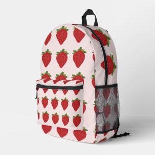 Aardbeien Fruit Zomer Aardbeien Bedrukte Rugzak