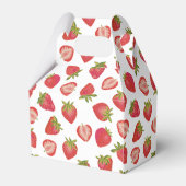 Aardbeien fruitpatroon bedankdoosjes (Achterkant)