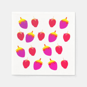 Aardbeien, Garden Party Cocktail Napkin Servet