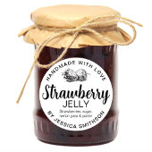 Aardbeien Gelei Jam Thuisgemaakt label STRAW01rd