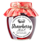 Aardbeien Gelei Jam Thuisgemaakt label STRAW01rd