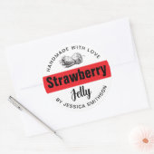 Aardbeien Gelei Jam Thuisgemaakt label STRAW03rd (Envelop)