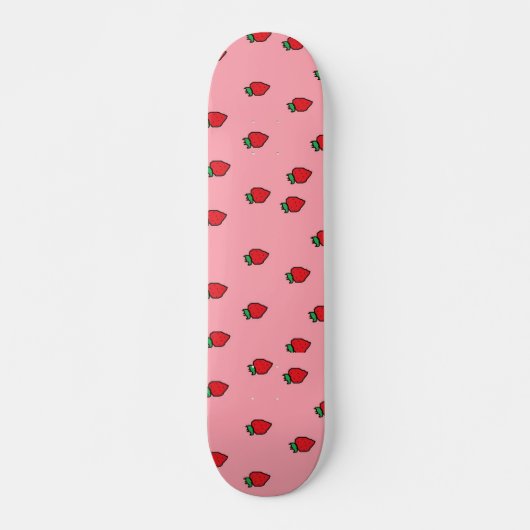 Aardbeien - Gepersonaliseerd Skateboard (Voorkant)