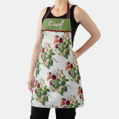  aardbeien gepersonaliseerde kleurrijke vruchten schort (Insitu)