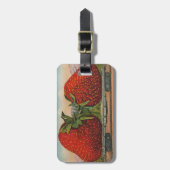 Aardbeien Giant Antiek Fruit Bagagelabel (Voorkant verticaal)