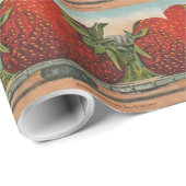 Aardbeien Giant Antiek Fruit Cadeaupapier (Rol Hoek)