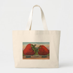 Aardbeien Giant Antiek Fruit Grote Tote Bag