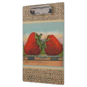 Aardbeien Giant Antiek Fruit Klembord (Links)