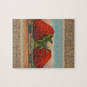 Aardbeien Giant Antiek Fruit Legpuzzel (Horizontaal)