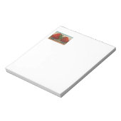 Aardbeien Giant Antiek Fruit Notitieblok (Linkerzijde)
