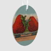 Aardbeien Giant Antiek Fruit Ornament (voorkant)