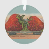 Aardbeien Giant Antiek Fruit Ornament (achterkant)