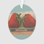 Aardbeien Giant Antiek Fruit Ornament (voorkant)