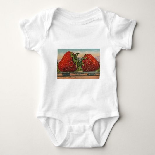 Aardbeien Giant Antiek Fruit Romper (Voorkant)