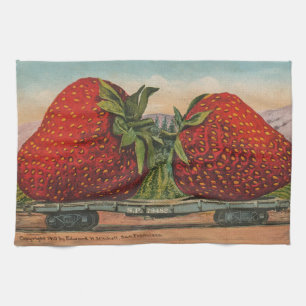 Aardbeien Giant Antiek Fruit Theedoek