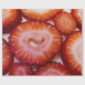 Aardbeien Gift Wrap Cadeaupapier (Vlak)