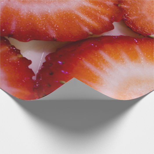 Aardbeien Gift Wrap Cadeaupapier (Hoek)