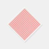 Aardbeien Gingham Feest Servet (Hoek)