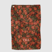 Aardbeien Golf Handdoeken (Voorkant)