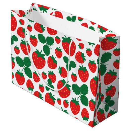 Aardbeien Groot Cadeauzakje (Achterkant Gekanteld)
