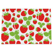 Aardbeien Grote Gift Bag Groot Cadeauzakje (Voorkant)