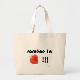 aardbeien grote tote bag