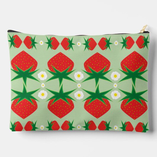 Aardbeien grote zak etui (Achterkant)