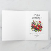 Aardbeien Happy Birthday Toevoegen Jouw tekst Groe Kaart (Binnen)