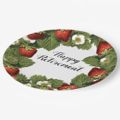 aardbeien - Happy Retirement Papieren Bordje (Gekanteld)