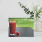Aardbeien heerlijk briefkaart (Staand voorkant)