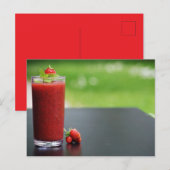 Aardbeien heerlijk briefkaart (Voorkant / Achterkant)