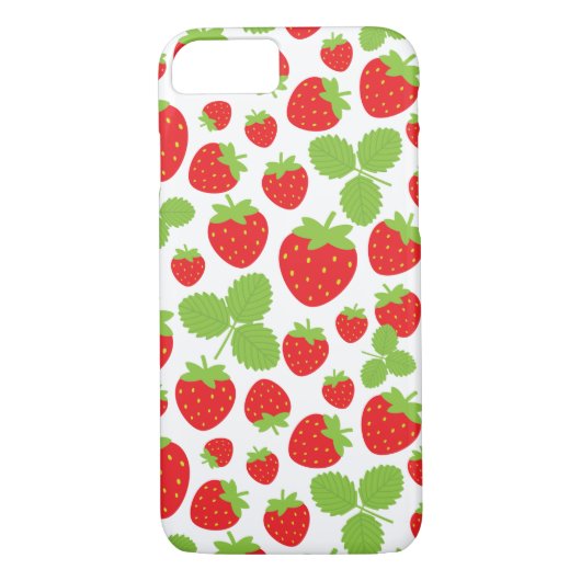 Aardbeien Hoesje-Mate iPhone Case (Achterkant)