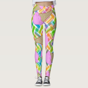 Aardbeien Ice Cream-Leggings Leggings