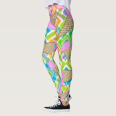 Aardbeien Ice Cream-Leggings Leggings (Links)