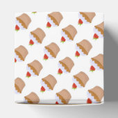 Aardbeien Iced Bun Cake Patroon Bedankdoosjes (Bovenkant)