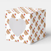 Aardbeien Iced Bun Cake Patroon Bedankdoosjes (Voorkant Zijde)