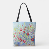 Aardbeien II-Tas Tote Bag (Achterkant)