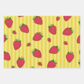 Aardbeien Illustratie Inpakpapier Vel (Voorkant 2)