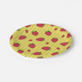 Aardbeien Illustratie Papieren Bordje (Gekanteld)