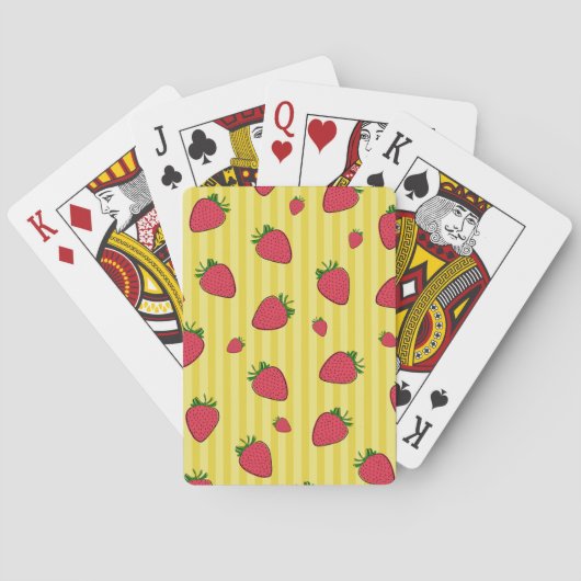Aardbeien Illustratie Pokerkaarten (Achterkant)