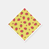 Aardbeien Illustratie Servet (Hoek)